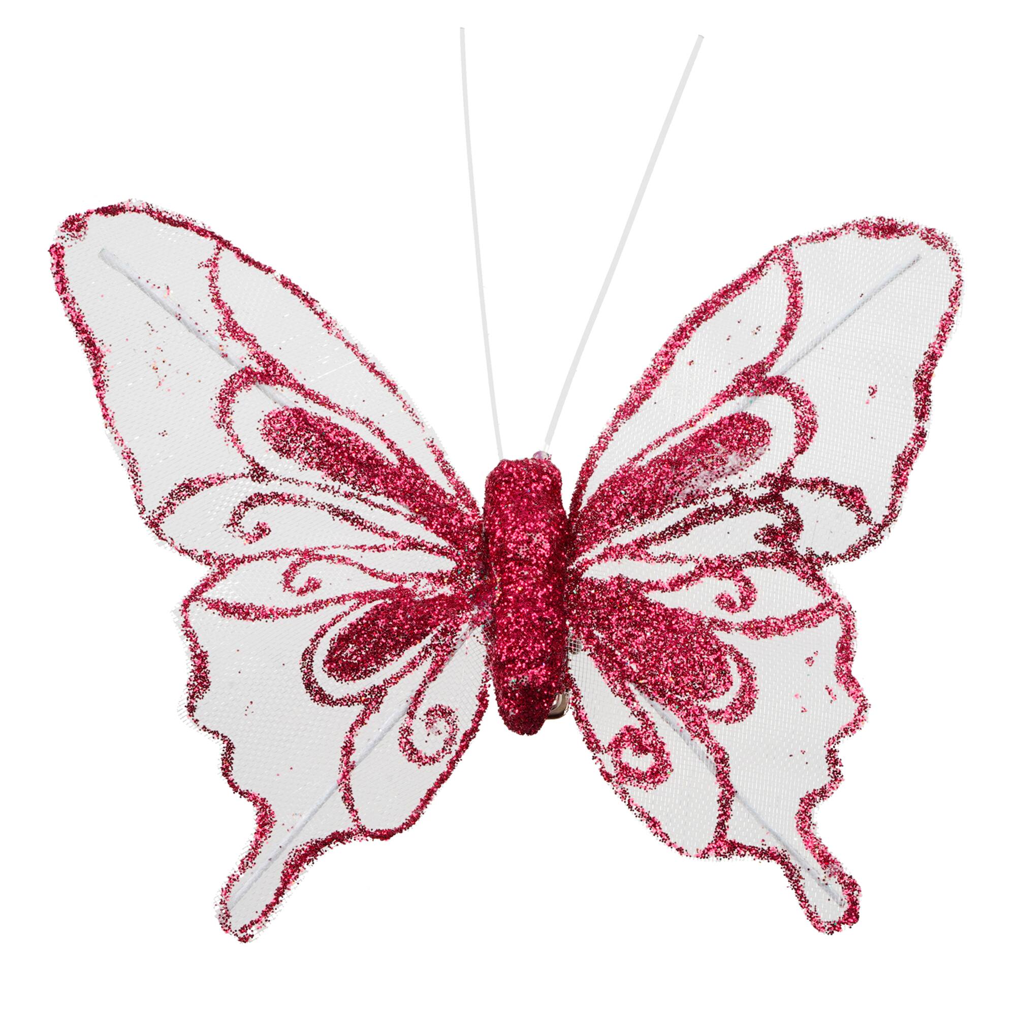 Glitter Butterfly Embellishments